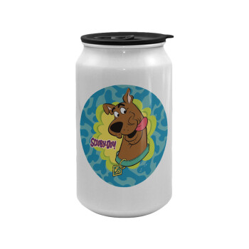 Scooby Doo, Κούπα ταξιδιού μεταλλική με καπάκι (tin-can) 500ml