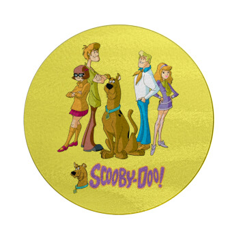 Scooby Doo Characters, Επιφάνεια κοπής γυάλινη στρογγυλή (30cm)