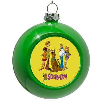 Scooby Doo Characters, Green Christmas tree ornament bauble 8cm