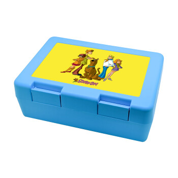 Scooby Doo Characters, Children's cookie container LIGHT BLUE 185x128x65mm (BPA free plastic)