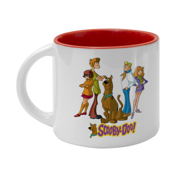 Scooby Doo Characters, Κούπα κεραμική 400ml Λευκή/Κόκκινη