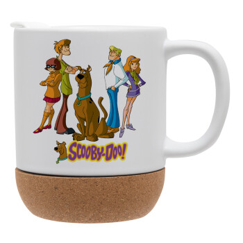 Scooby Doo Characters, Κούπα, κεραμική με βάση φελού και καπάκι (ΜΑΤ), 330ml (1 τεμάχιο)