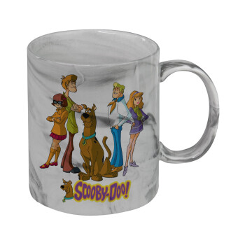Scooby Doo Characters, Κούπα κεραμική, marble style (μάρμαρο), 330ml