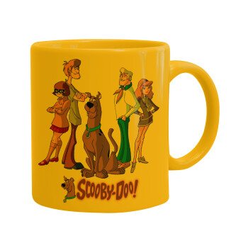 Scooby Doo Characters, Ceramic coffee mug yellow, 330ml (1pcs)