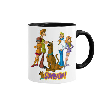 Scooby Doo Characters, Mug colored black, ceramic, 330ml