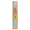 Easter Set, wooden keychain & aromatic flat Easter candle (30cm) (TURQUOISE)