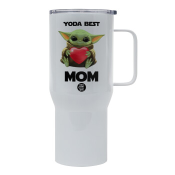 Yoda Best mom, Mega Stainless steel Tumbler with lid, double wall 750L