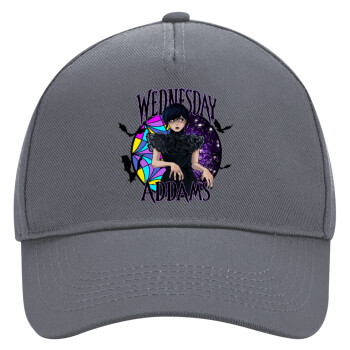 Wednesday Jenna Ortega, Ultimate Adult Hat Grey, (100% COTTON DRILL, ADULT, UNISEX, ONE SIZE)