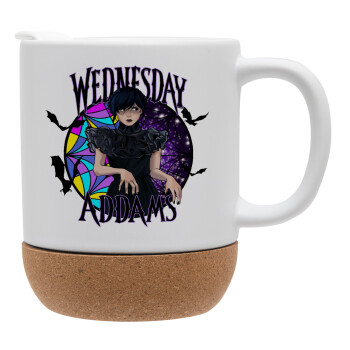 Wednesday Jenna Ortega, Ceramic coffee mug Cork (MAT), 330ml (1pcs)