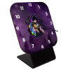 Quartz Wooden table clock with hands (10cm)