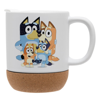 Bluey, Ceramic coffee mug Cork (MAT), 330ml (1pcs)