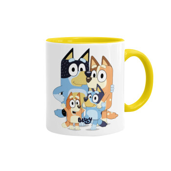 Bluey, Mug colored yellow, ceramic, 330ml