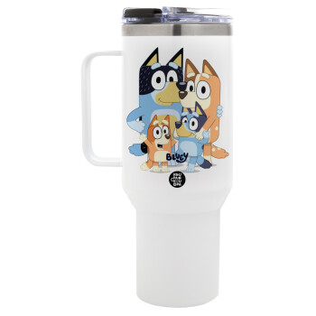 Bluey, Mega Tumbler με καπάκι, διπλού τοιχώματος (θερμό) 1,2L