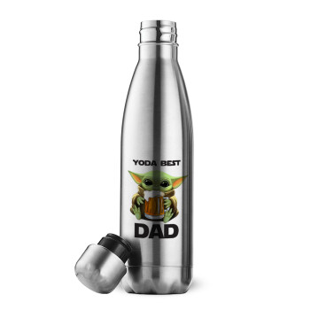 Yoda Best Dad, Inox (Stainless steel) double-walled metal mug, 500ml
