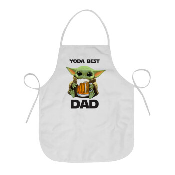 Yoda Best Dad, Chef Apron Short Full Length Adult (63x75cm)