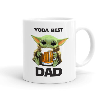Yoda Best Dad, Ceramic coffee mug, 330ml (1pcs)