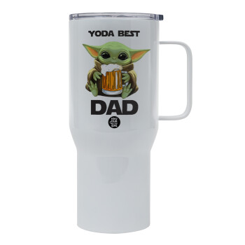 Yoda Best Dad, Tumbler με καπάκι, διπλού τοιχώματος (θερμό) 750L