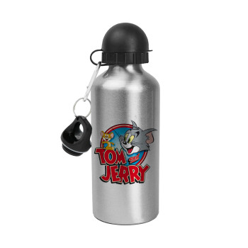 Tom and Jerry, Metallic water jug, Silver, aluminum 500ml