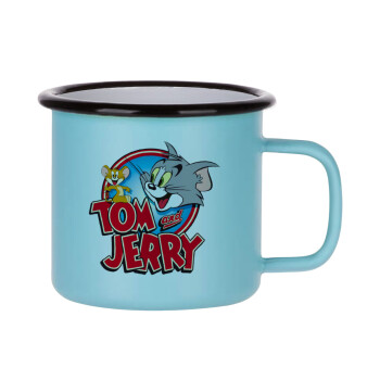 Tom and Jerry, Κούπα Μεταλλική εμαγιέ ΜΑΤ σιέλ 360ml