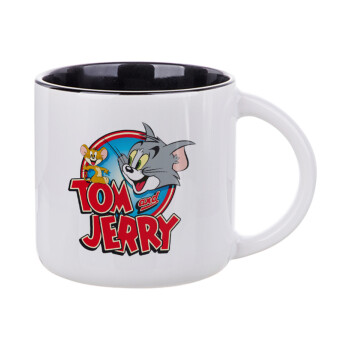 Tom and Jerry, Κούπα κεραμική 400ml Λευκή/Μαύρη