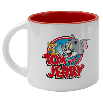 Tom and Jerry, Κούπα κεραμική 400ml Λευκή/Κόκκινη