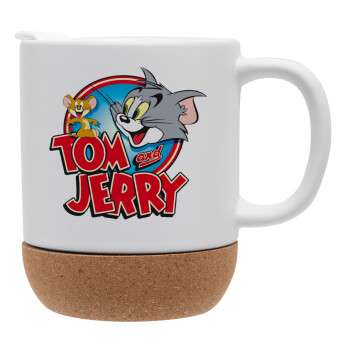 Tom and Jerry, Ceramic coffee mug Cork (MAT), 330ml (1pcs)