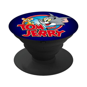 Tom and Jerry, Phone Holders Stand  Black Hand-held Mobile Phone Holder