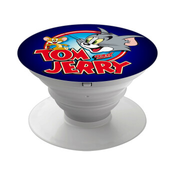 Tom and Jerry, Phone Holders Stand  White Hand-held Mobile Phone Holder