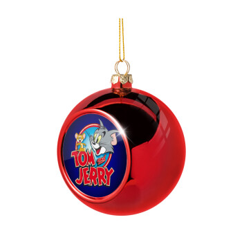 Tom and Jerry, Christmas tree ball Red 8cm