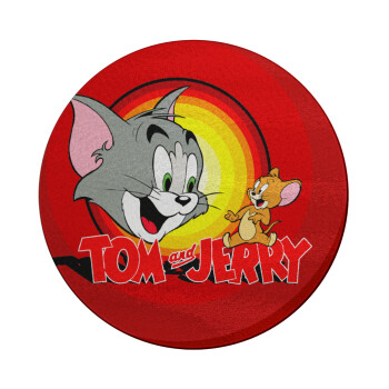 Tom and Jerry, Επιφάνεια κοπής γυάλινη στρογγυλή (30cm)