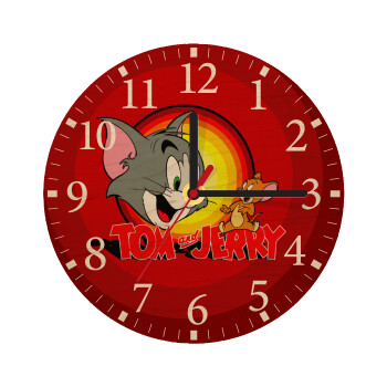 Tom and Jerry, Ρολόι τοίχου ξύλινο plywood (20cm)