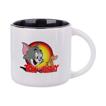 Tom and Jerry, Κούπα κεραμική 400ml Λευκή/Μαύρη