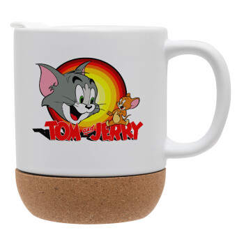 Tom and Jerry, Ceramic coffee mug Cork (MAT), 330ml (1pcs)