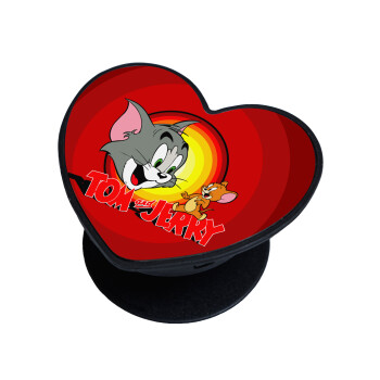 Tom and Jerry, Phone Holders Stand  καρδιά Μαύρο Βάση Στήριξης Κινητού στο Χέρι