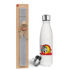 Easter candle, metallic white thermos bottle (500ml) & aromatic flat candle (30cm) (GRAY)