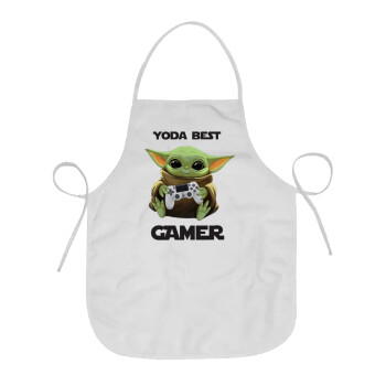 Yoda Best Gamer, Chef Apron Short Full Length Adult (63x75cm)