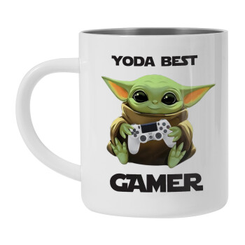 Yoda Best Gamer, Mug Stainless steel double wall 300ml