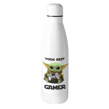 Yoda Best Gamer, Μεταλλικό παγούρι θερμός (Stainless steel), 500ml