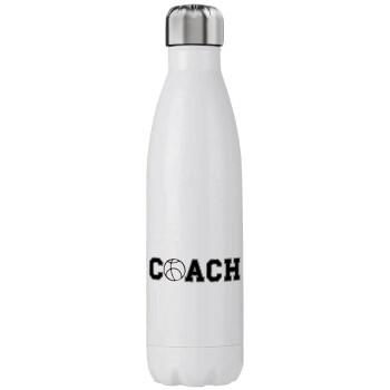 Basketball Coach, Stainless steel, double-walled, 750ml