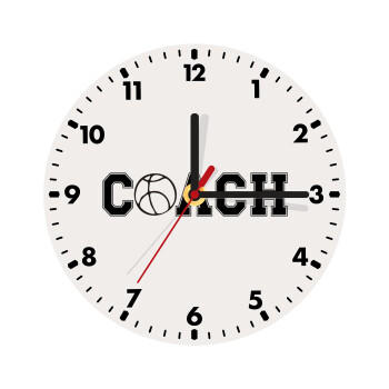 Basketball Coach, Wooden wall clock (20cm)