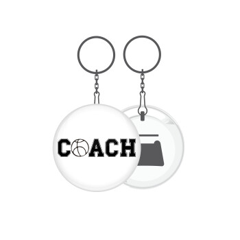 Basketball Coach, Μπρελόκ μεταλλικό 5cm με ανοιχτήρι