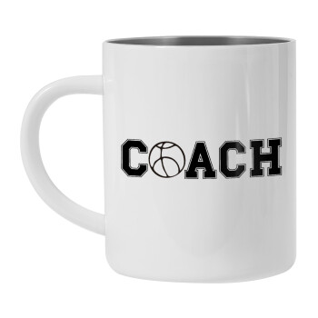 Basketball Coach, Mug Stainless steel double wall 450ml