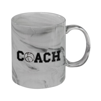 Basketball Coach, Mug ceramic marble style, 330ml