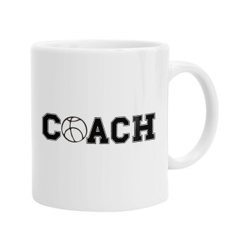 Basketball Coach, Ceramic coffee mug, 330ml (1pcs)