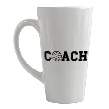 Volleyball Coach, Κούπα κωνική Latte Μεγάλη, κεραμική, 450ml