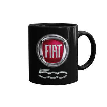 FIAT 500, Mug black, ceramic, 330ml