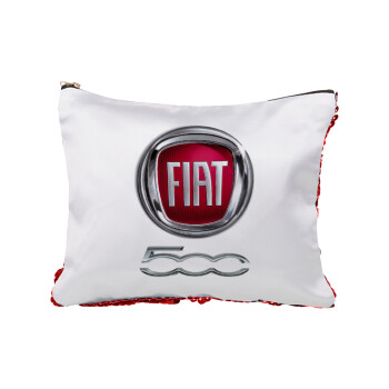 FIAT 500, Red sequin cosmetic bag