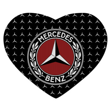 Mercedes vintage, Mousepad heart 23x20cm