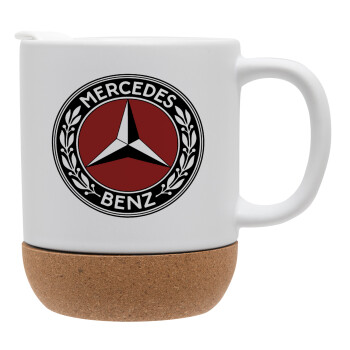 Mercedes vintage, Ceramic coffee mug Cork (MAT), 330ml (1pcs)