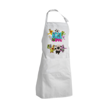 FALL GUYS, Adult Chef Apron (with sliders and 2 pockets)